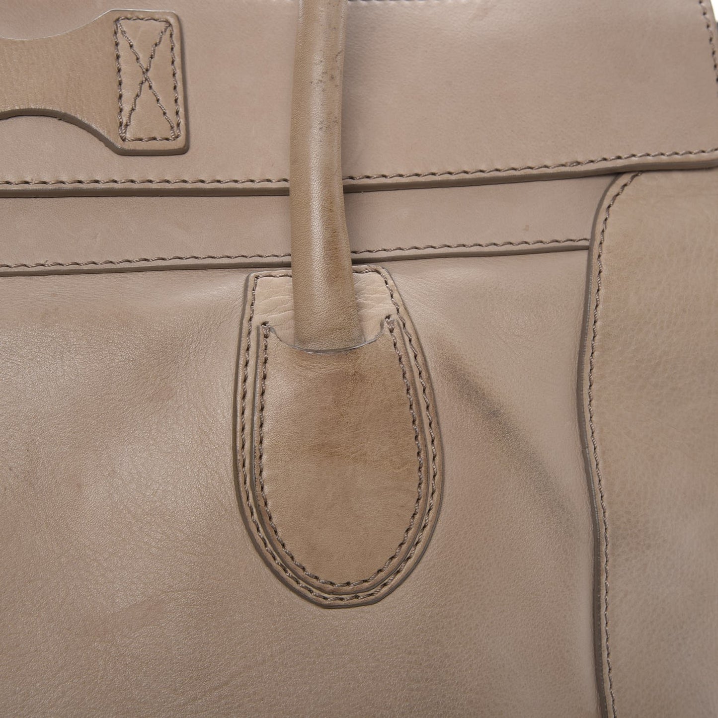 Drummed Calfskin Medium Luggage Camel