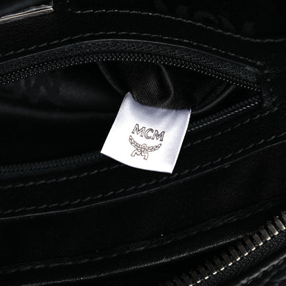 MCM Visetos Studded Small Dual Stark Backpack Black 8 of 13