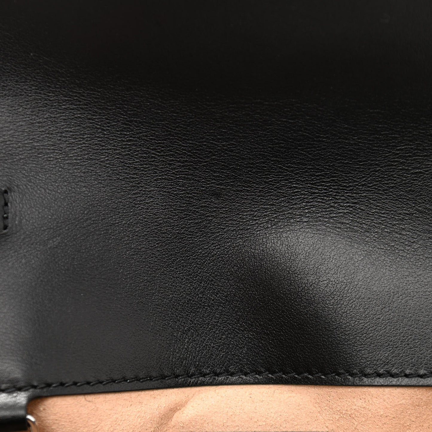 Calfskin Matelasse Monochrome GG Marmont Chain Belt Bag Black