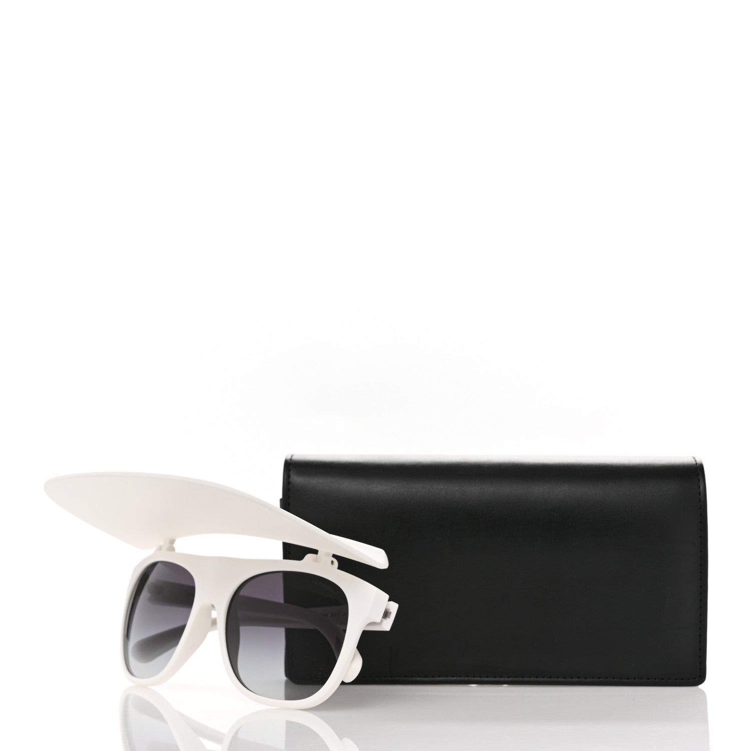 Chanel Acetate Visor Sunglasses 71046 Matte White 9 of 9