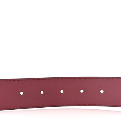 Gucci GG Supreme Monogram Blooms Moon Calfskin Interlocking G 37mm Belt 80 32 Beige Ebony Multicolor Dry Rose 4 of 5