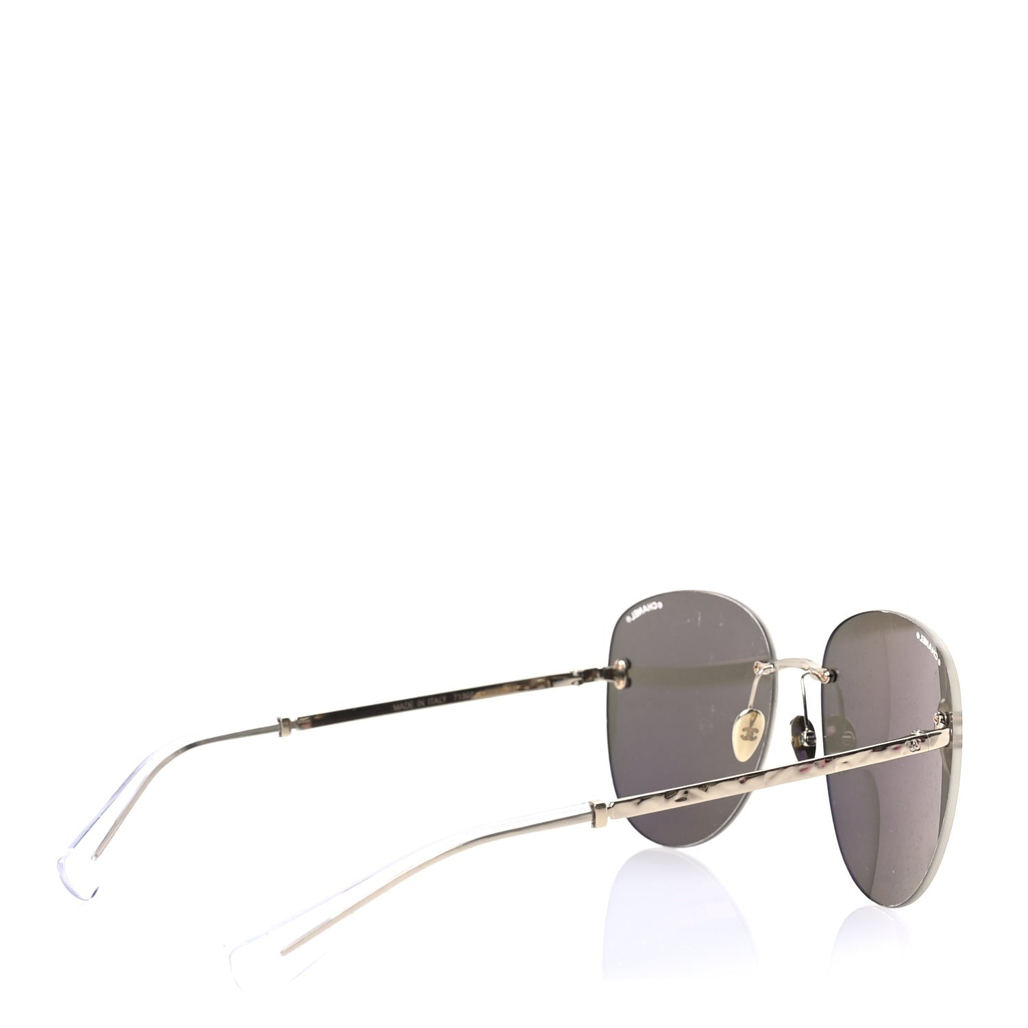 Chanel Metal Mirrored Sunglasses 71307 Gold 4 of 7