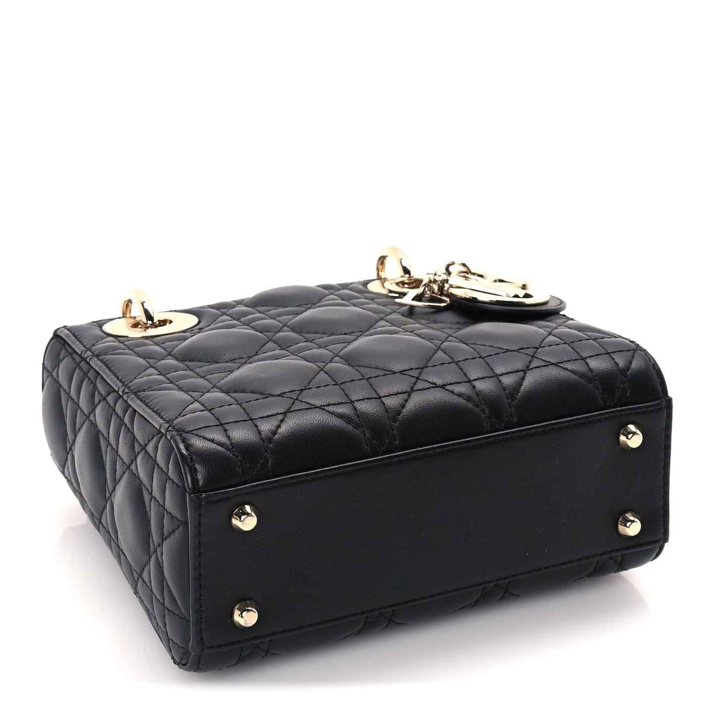 Lambskin Cannage Mini Lady Dior Black