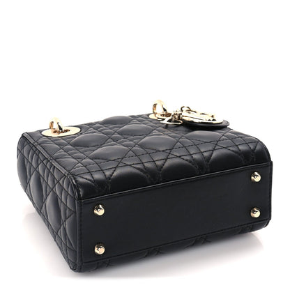 Christian Dior Lambskin Cannage Mini Lady Dior Black 3 of 8