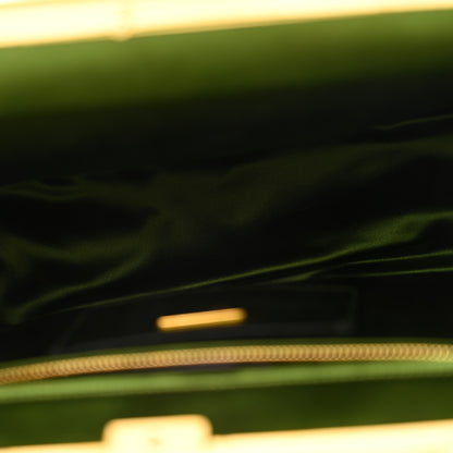 Prada Satin Framed Bag Felce 5 of 13