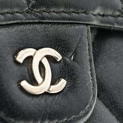 Chanel Lambskin Quilted Large Flap Wallet Black 11 of 13