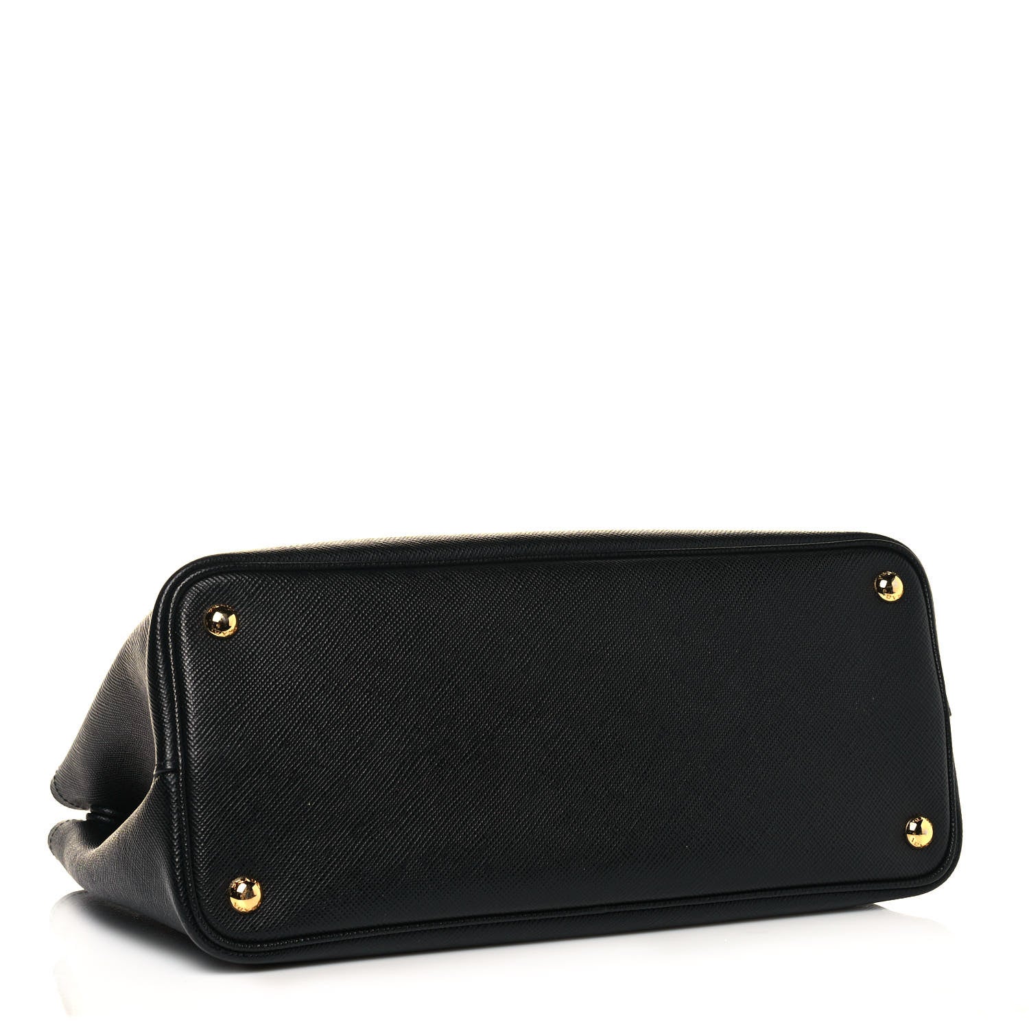 Prada Saffiano Cuir Small Double Bag Black Fuoco 4 of 13