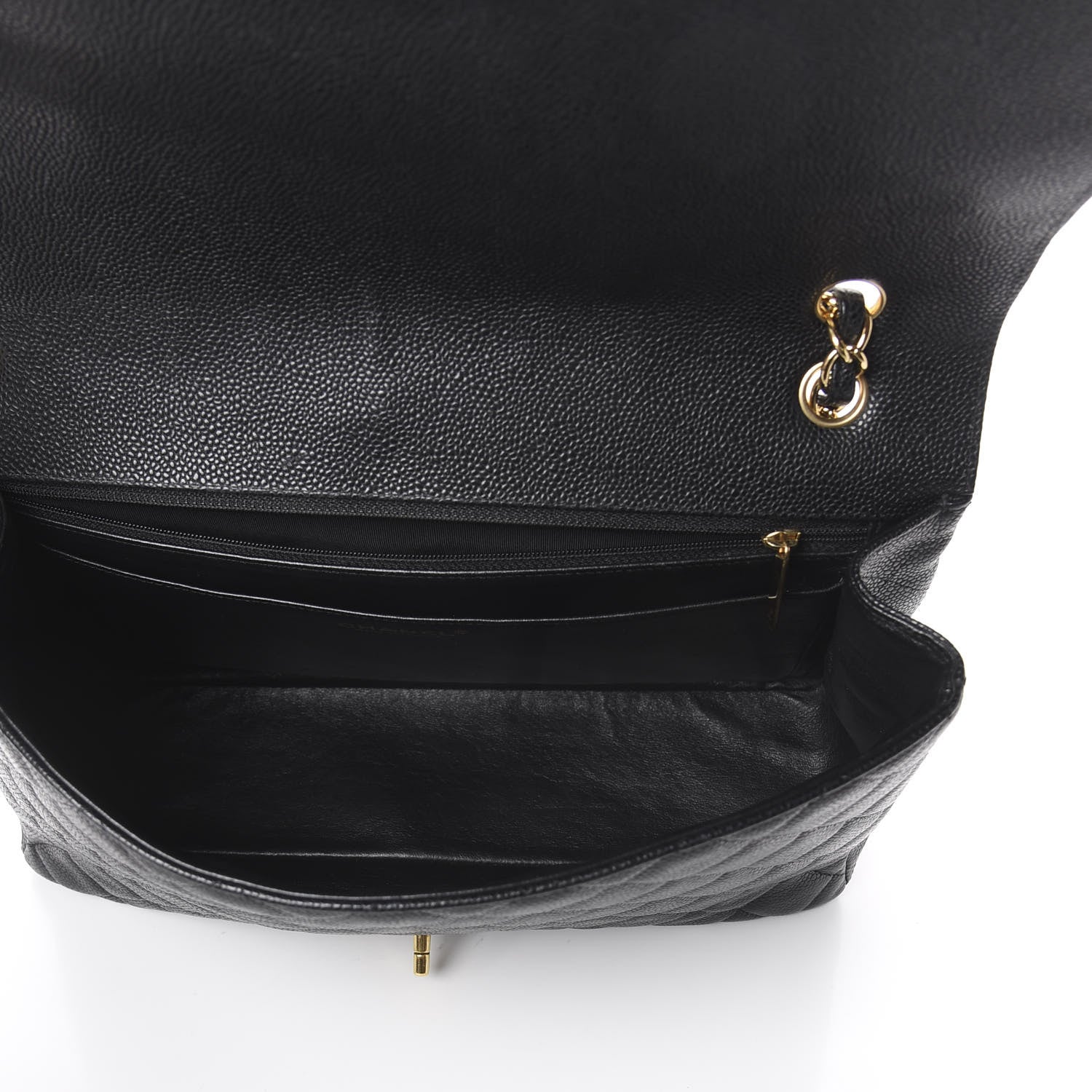 Chanel Caviar Quilted Maxi Single Flap Black 4 of 9