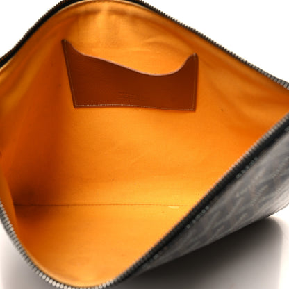 Goyard Goyardine Senat MM Pocket Black Tan 5 of 9