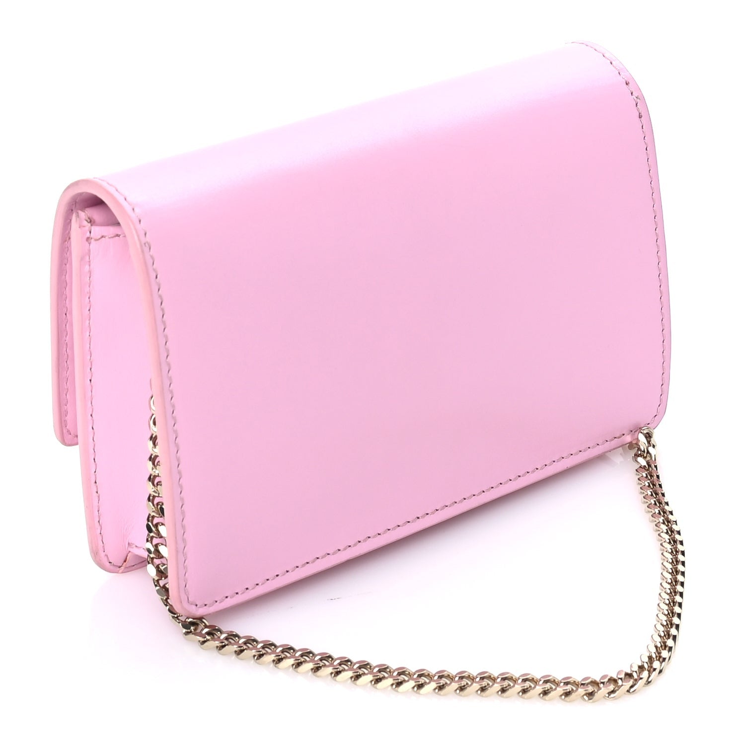 Versace Smooth Calfskin Palazzo Chain Evening Bag Pink 2 of 8