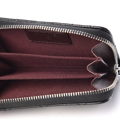 Chanel Caviar Quilted Zip Coin Purse Black 5 of 8