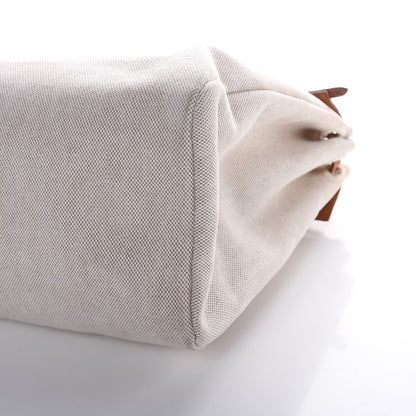 Hermes Toile Vache Hunter Herbag Cabas MM Natural 18 of 19