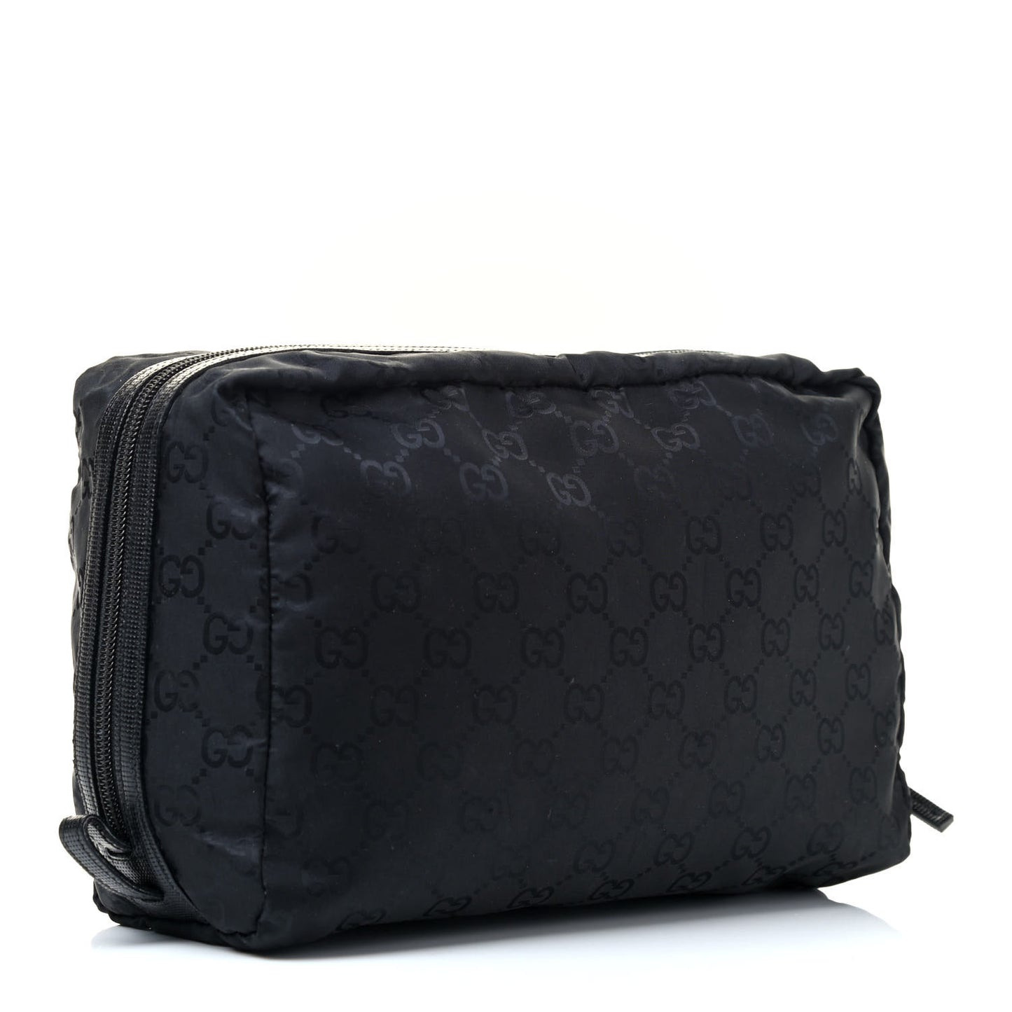 Nylon Monogram Cosmetic Case Black