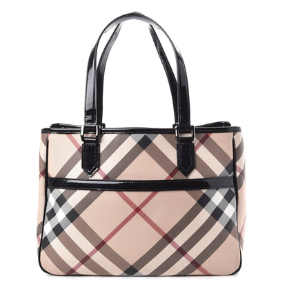 Burberry Supernova Check Tote Black 1 of 9