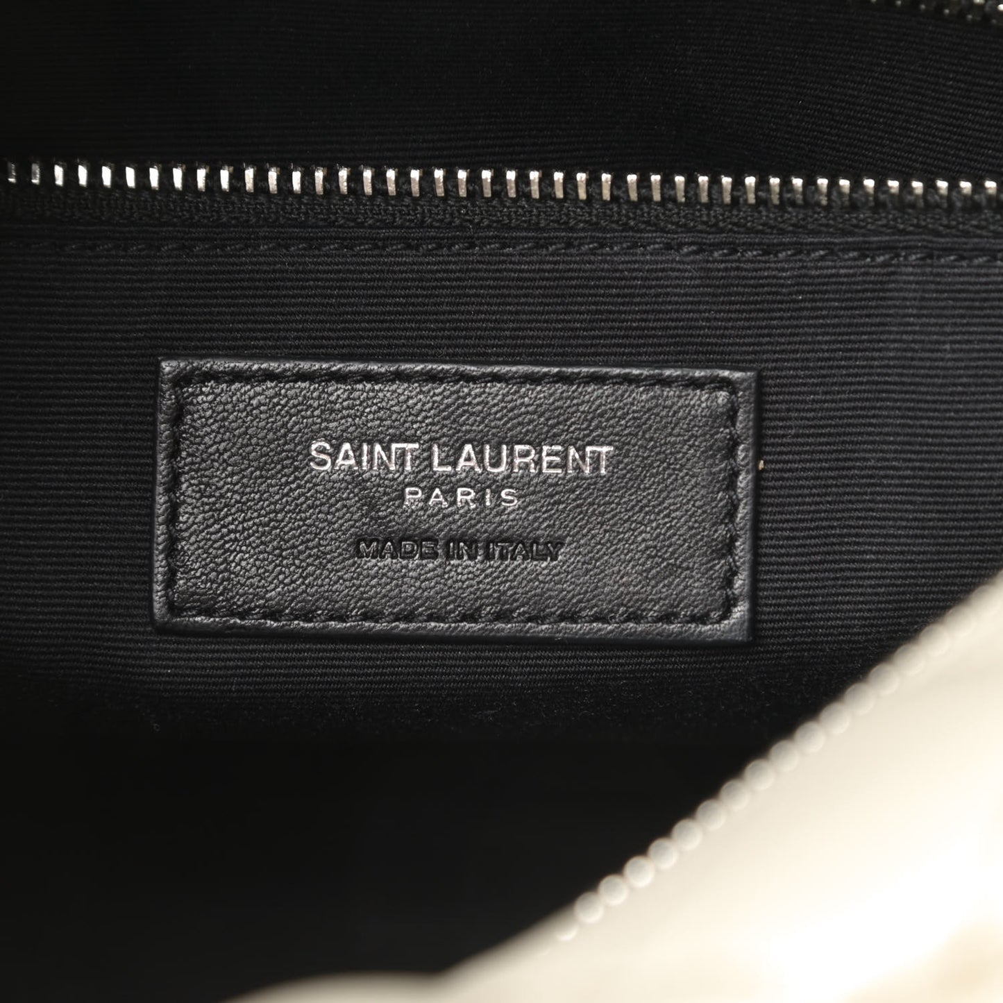 Calfskin Y Quilted Monogram Small Loulou Bowling Bag Ivory