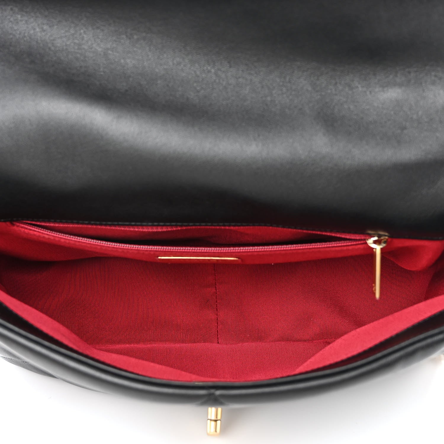 Chanel Lambskin Quilted Large Chanel 19 Flap Black 5 of 12