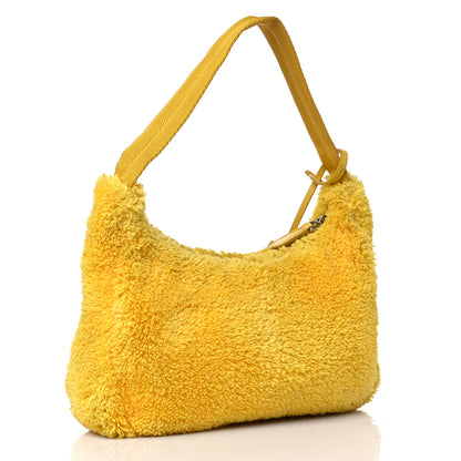 Prada Terry Cloth Mini Re-Edition 2000 Bag Giallo Black 3 of 9