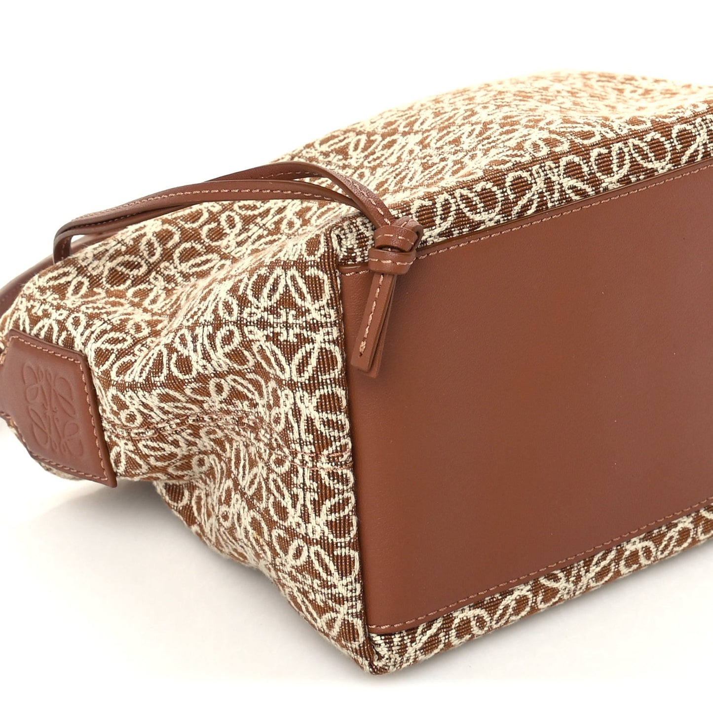 Jacquard Anagram Calfskin Small Cubi Bag Tan Pecan