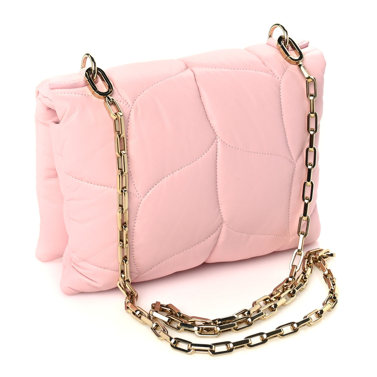 Nappa Pillow Quilted Little Softie Bag Pink