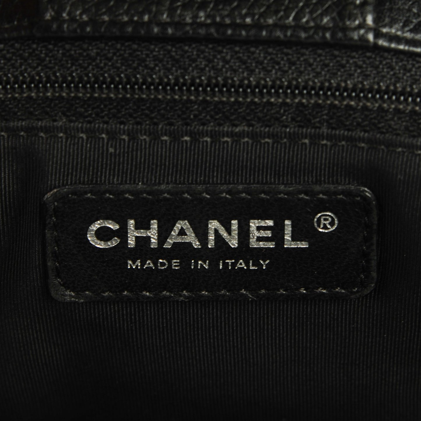 Calfskin Cerf Executive Shopper Tote Black