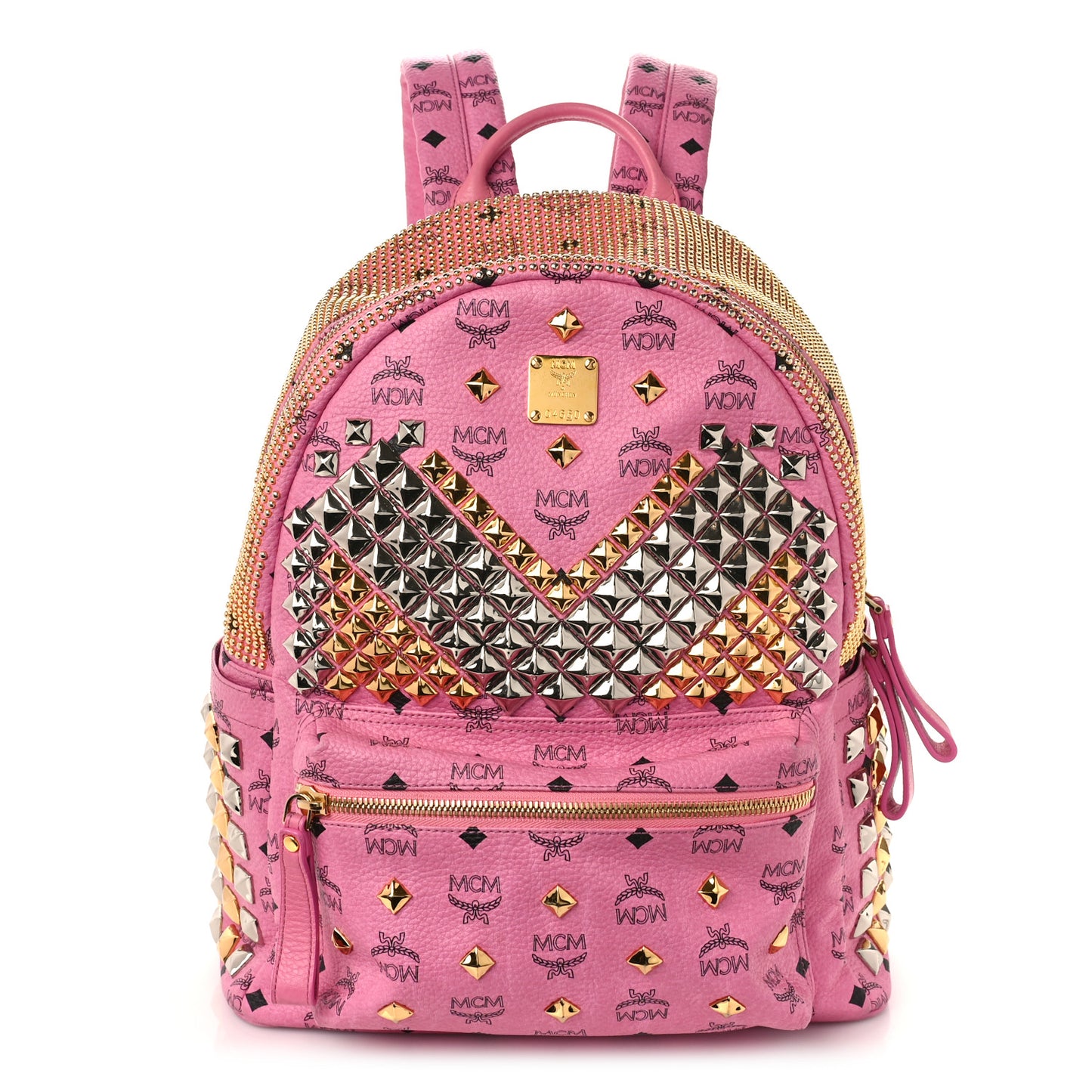 Visetos Studded Medium Stark M Backpack Pink