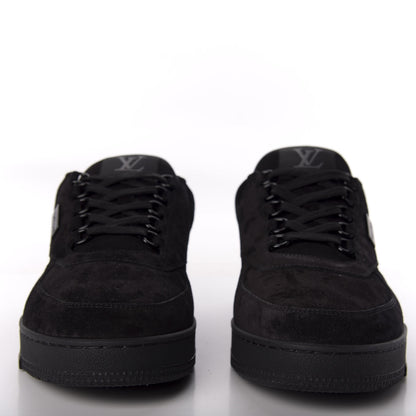 Louis Vuitton Suede Uniform Sneakers 9.5 Black 2 of 10