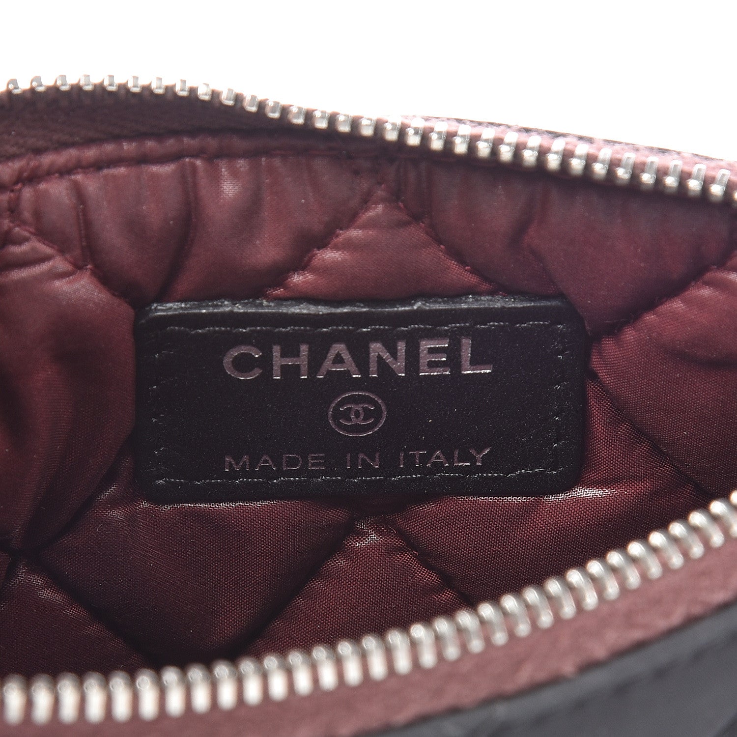 Chanel Nylon Quilted Small Cosmetic Case Black 6 of 11