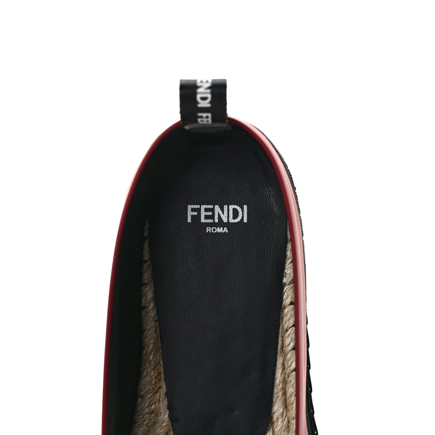 Fendi Canvas Mesh FF Colibri Espadrilles 37 Black Tobacco Moro 8 of 9