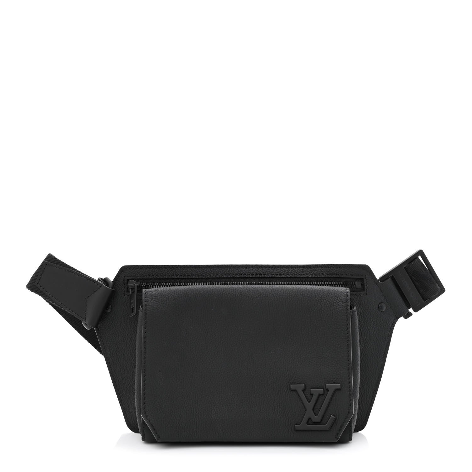 Louis Vuitton Grained Calfskin Aerogram Takeoff Sling Black 1 of 9
