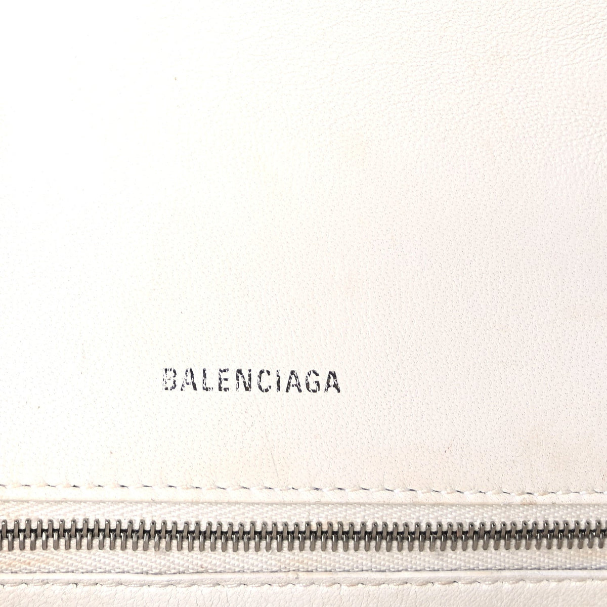 Balenciaga Grained Calfskin Small Hourglass Top Handle Bag White 5 of 8
