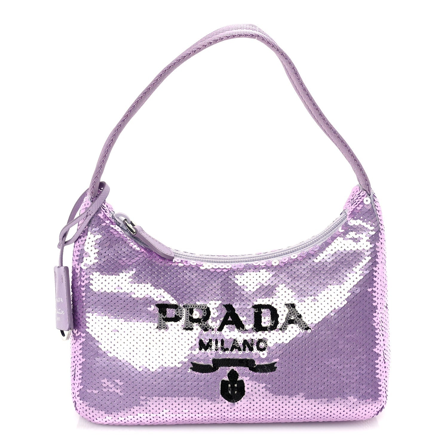 Prada Paillettes Sequin Mini Re-Edition 2000 Bag Lilium Black 1 of 8