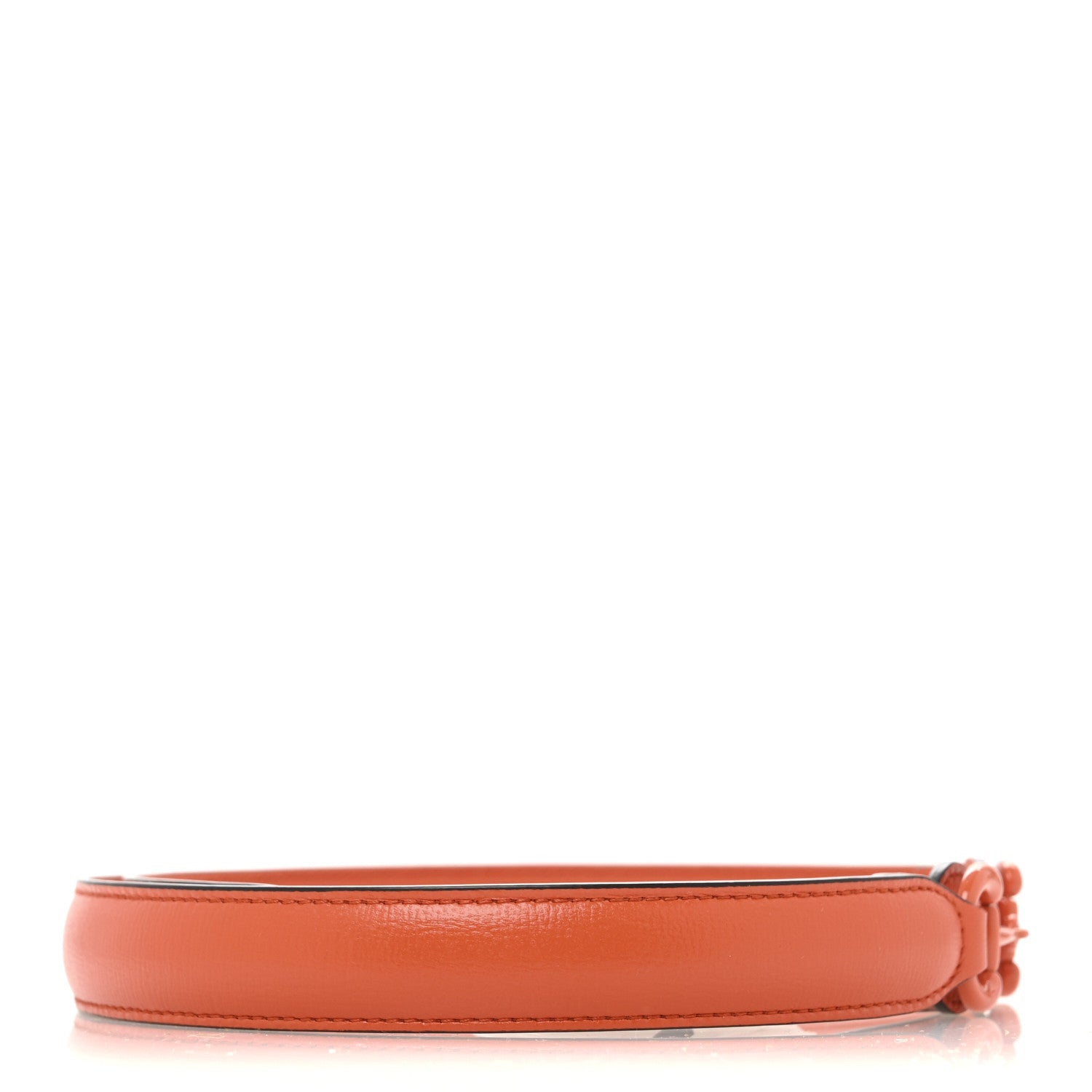 Gucci Efesto Leather Womens Horsebit 15/23mm Belt 85 34 Orange 2 of 7