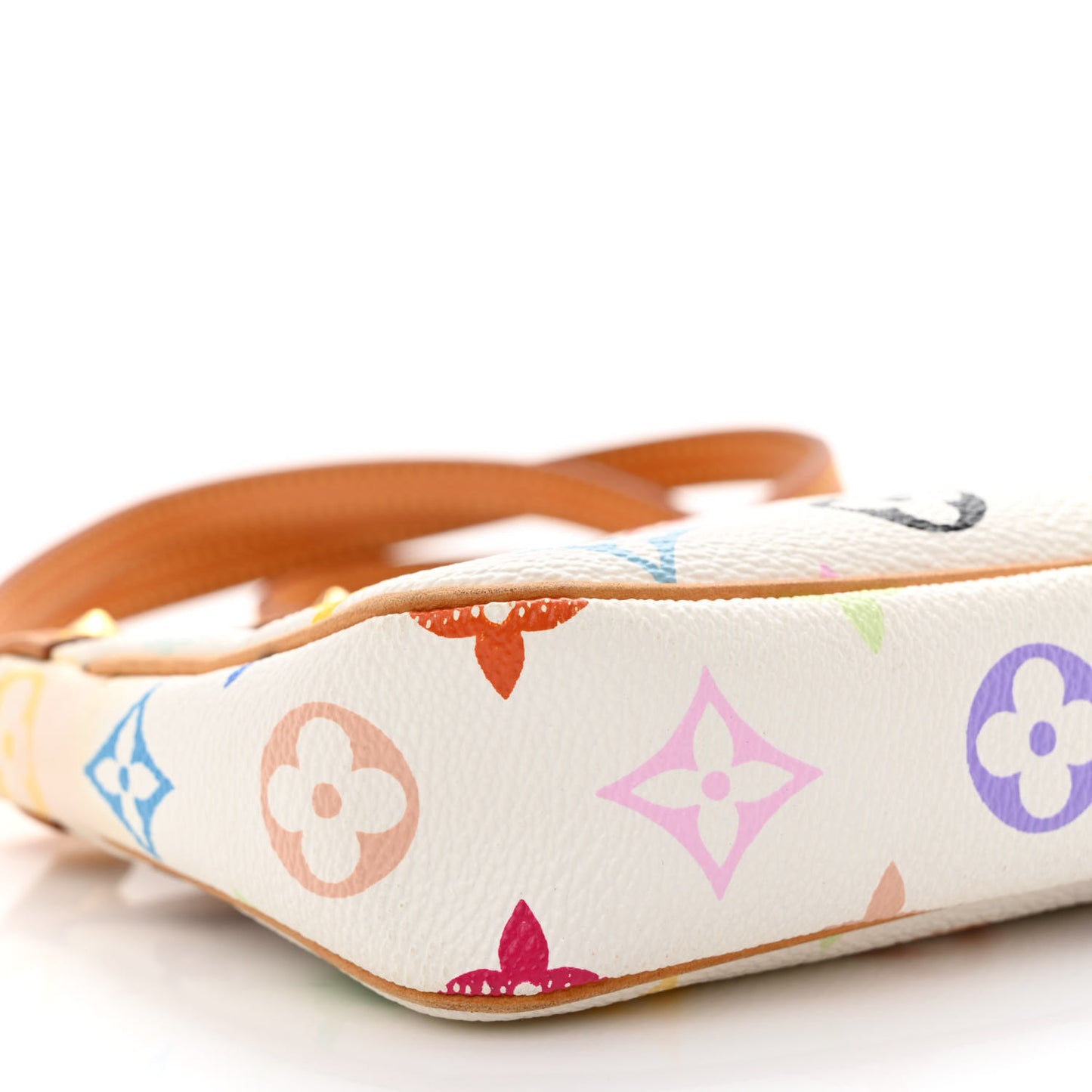 Monogram Multicolor Pochette Accessories White Long Strap