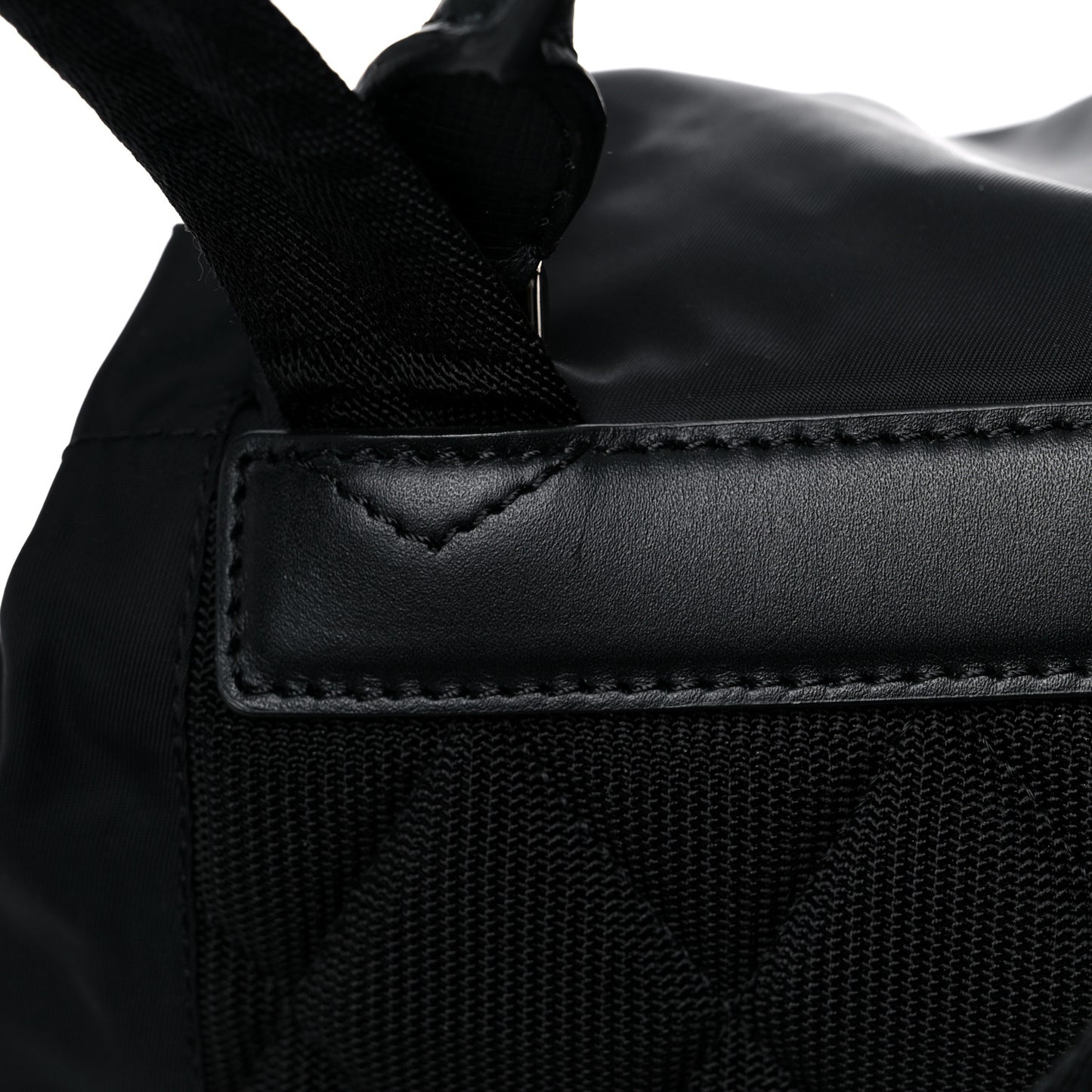 Nylon Medium Rucksack Backpack Black