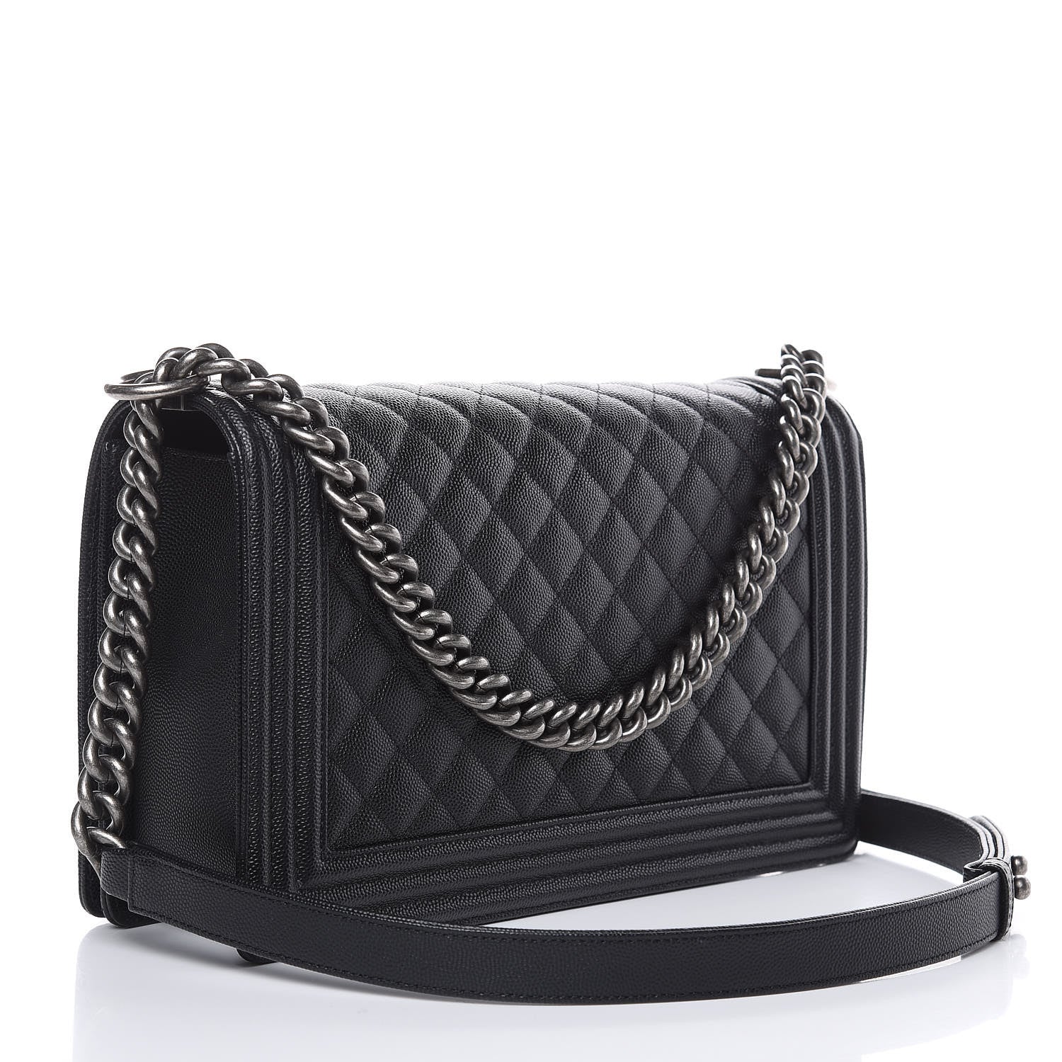 Chanel Caviar Quilted New Medium Boy Flap Black 3 of 11