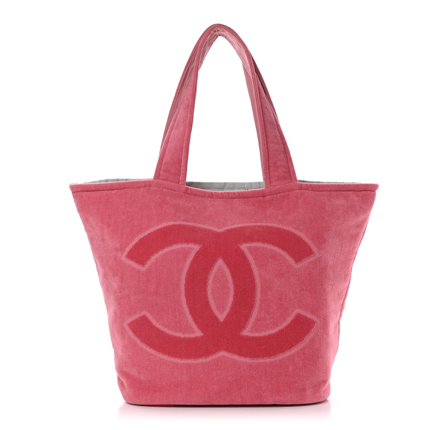 Terry Cotton CC Beach Tote Towel Set Pink