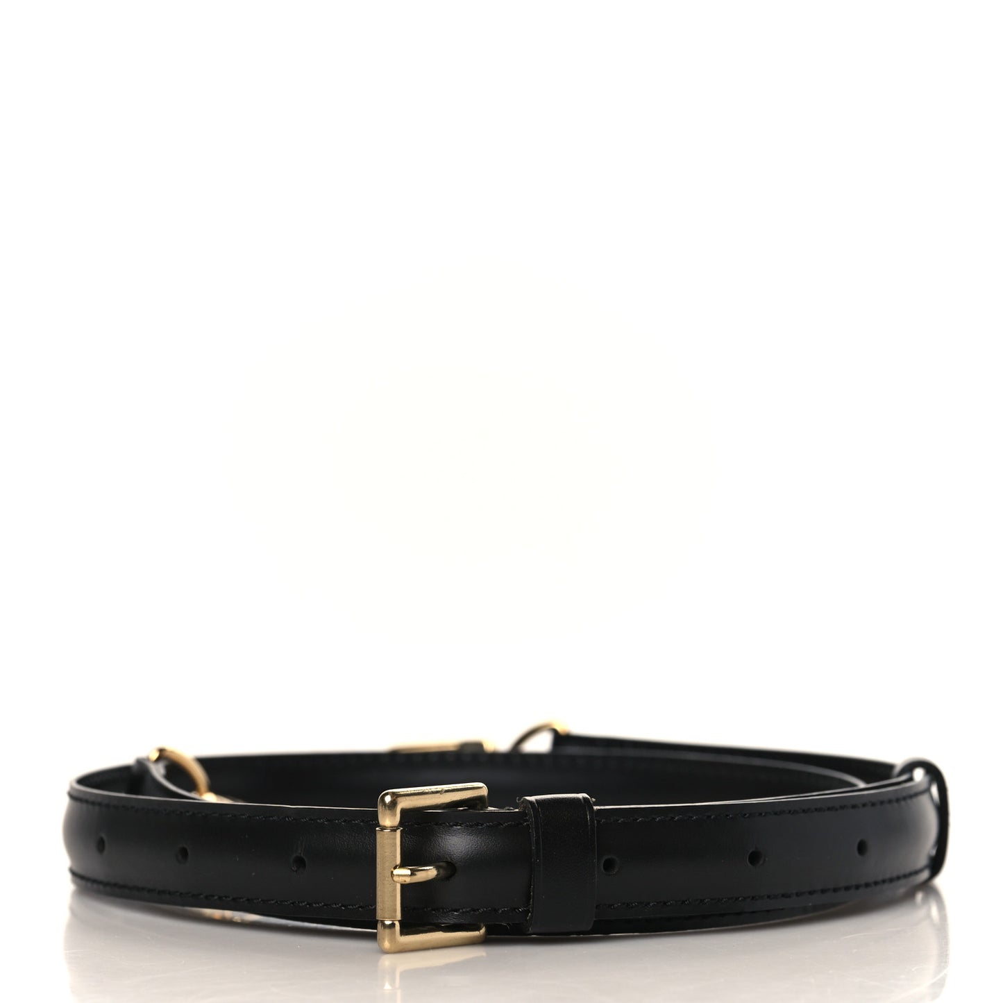 Calfskin 16mm Adjustable Shoulder Strap Black
