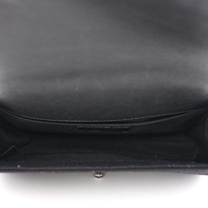 Chanel Wool Lambskin Embroidered Mosaic Medium Boy Flap Black 5 of 10