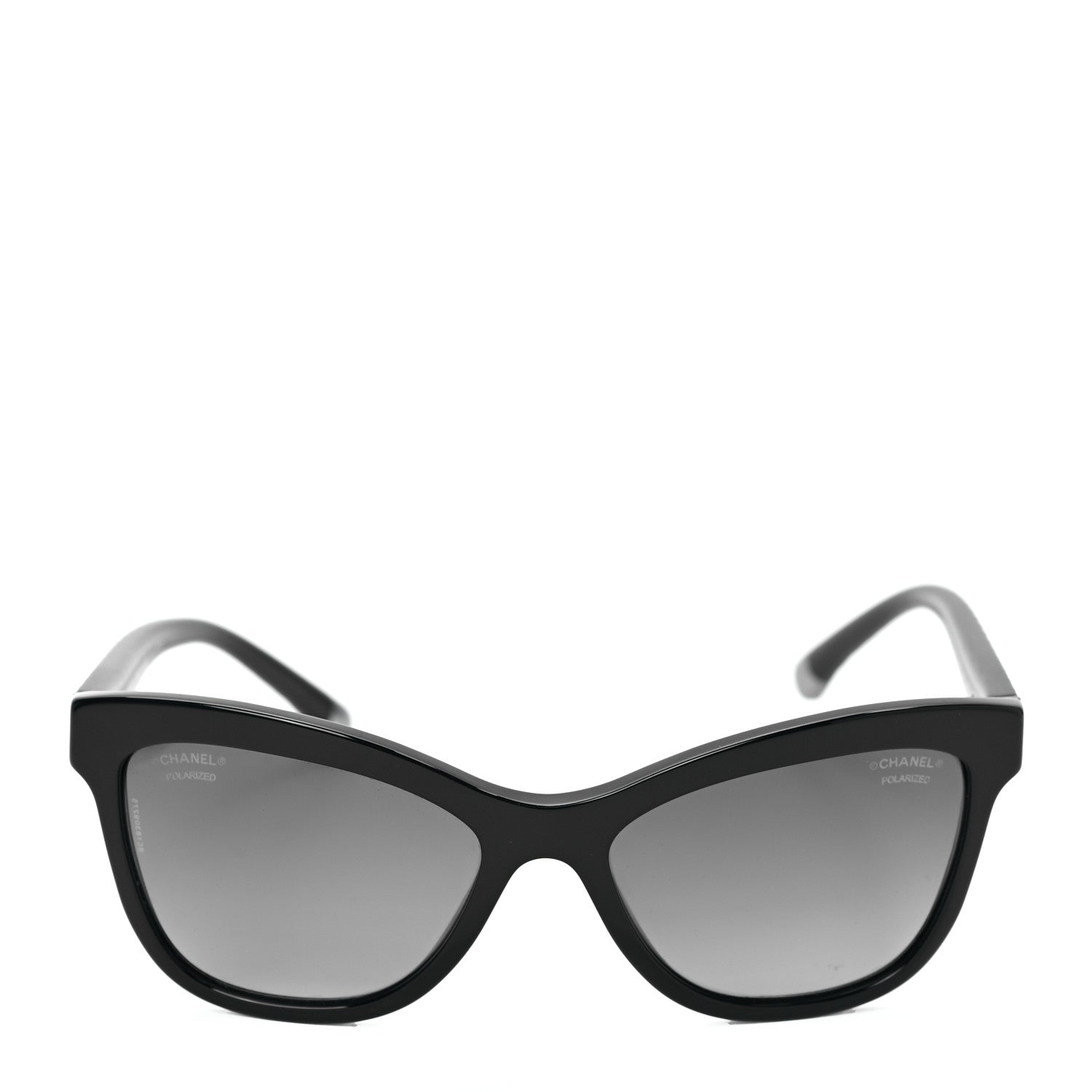 Chanel Polarized CC Cat Eye Sunglasses 5330 Black 2 of 7