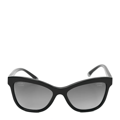 Chanel Polarized CC Cat Eye Sunglasses 5330 Black 2 of 7