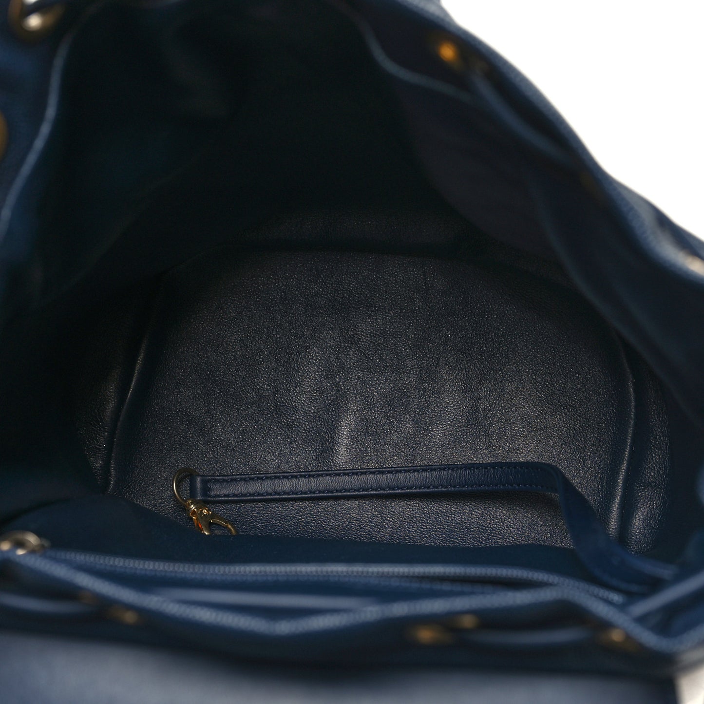 Caviar Quilted Filigree Backpack Navy