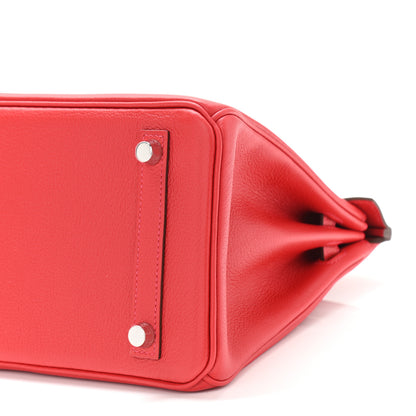 Hermes Taurillon Novillo Birkin 25 Geranium 10 of 11