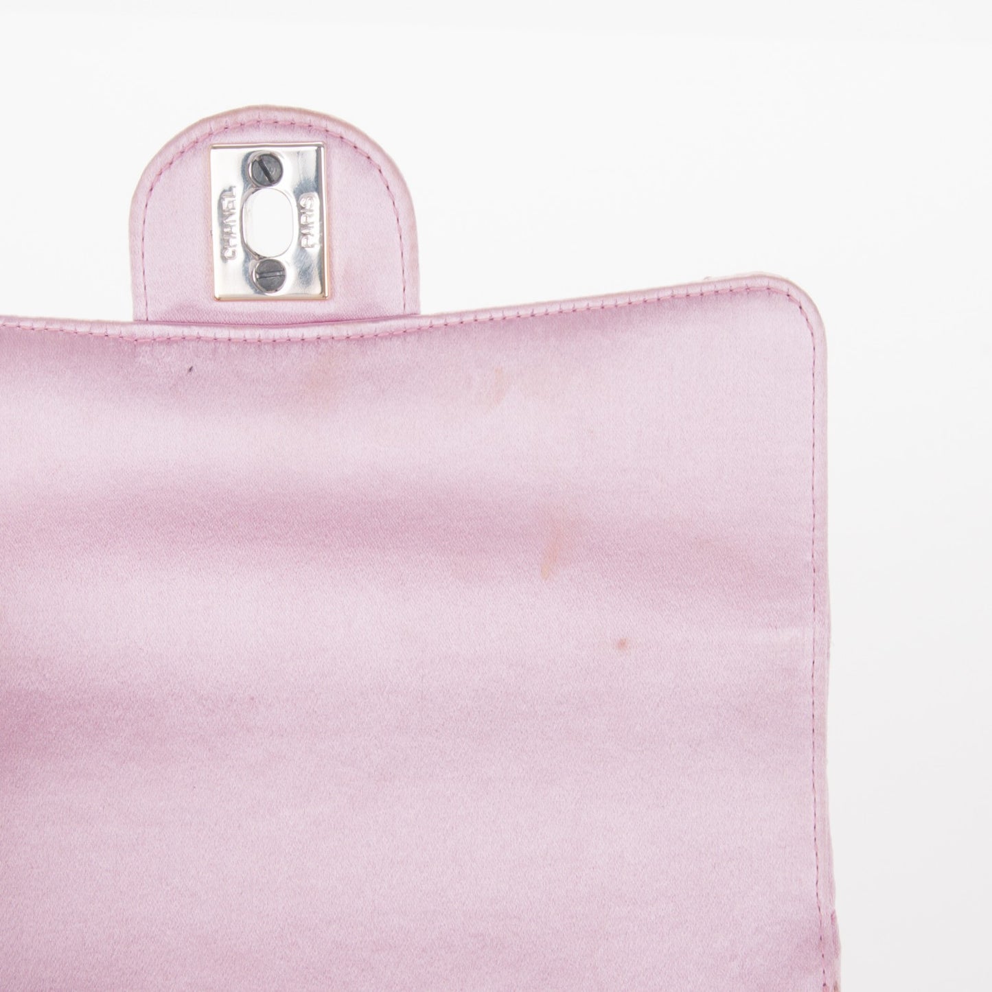 Satin Quilted Evening Bag Pink