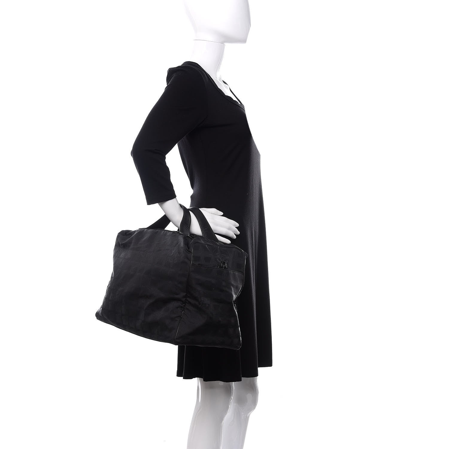 Chanel Nylon Travel Duffle Black 2 of 14