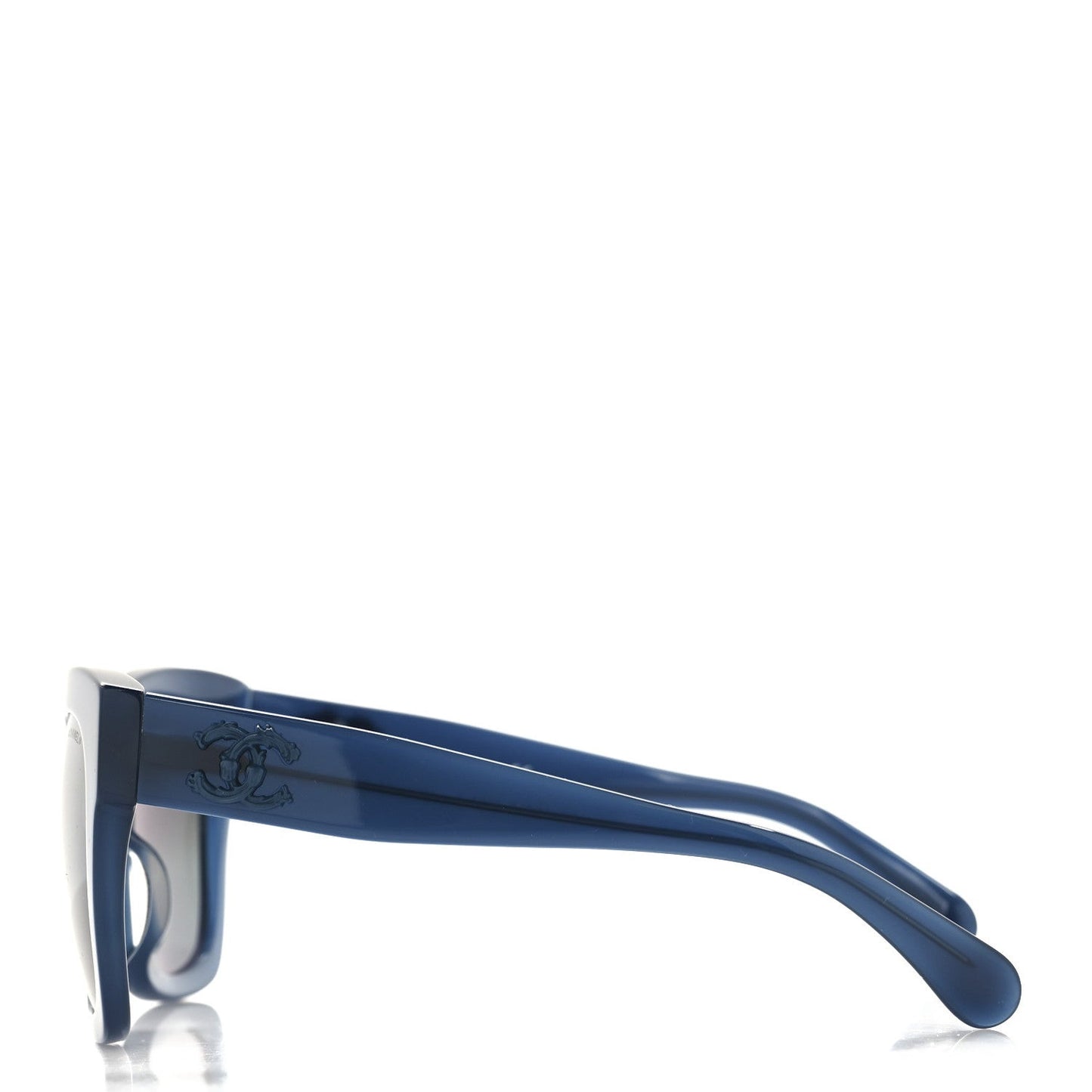 Acetate Mirror CC Square Fall Sunglasses 5357-A Blue