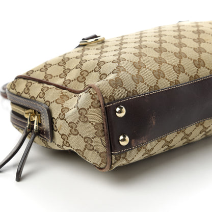 Gucci Monogram New Britt Medium Boston Dark Brown 6 of 11