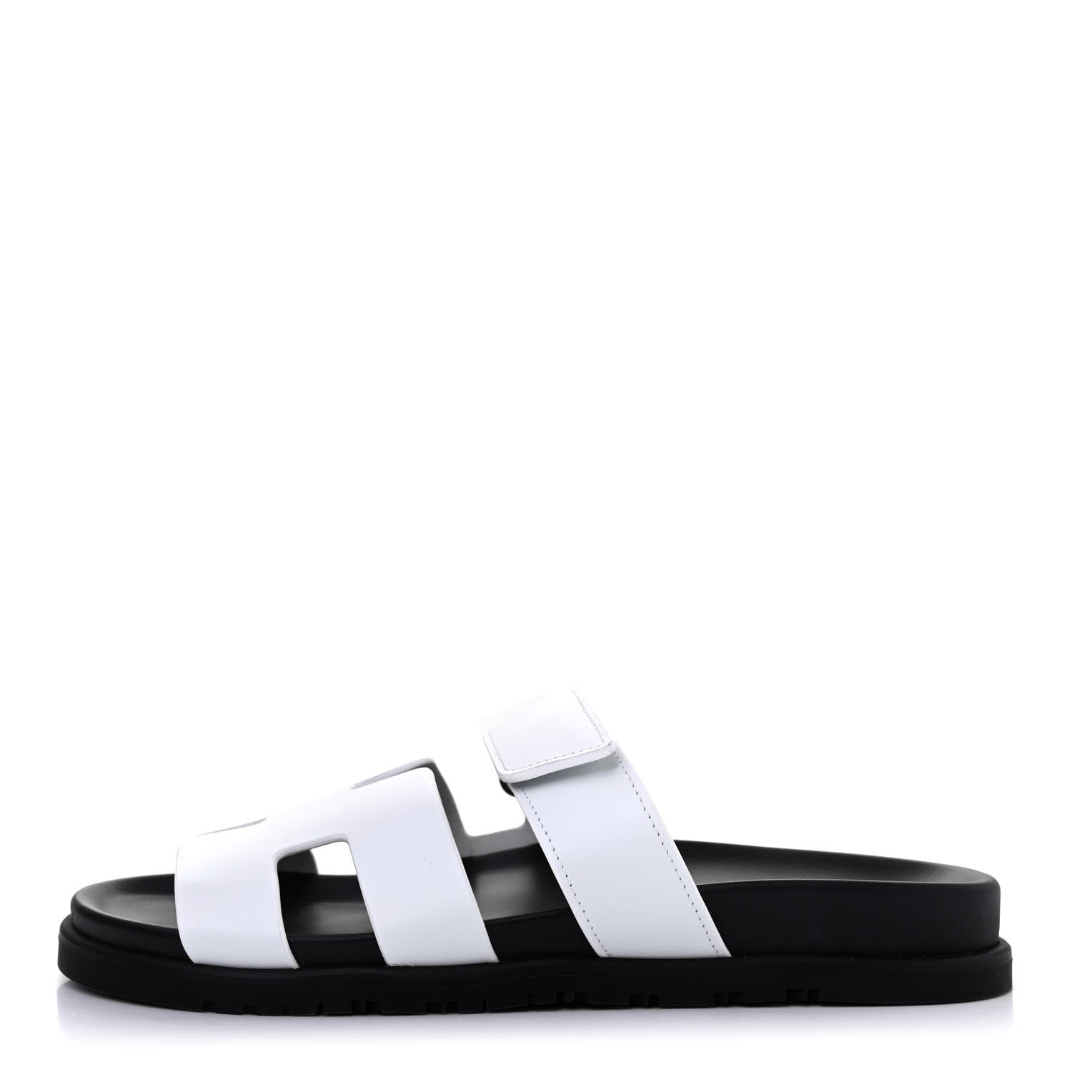 Hermes Calfskin Womens Chypre Sandals 40 White 1 of 4