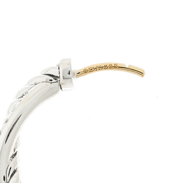 Sterling Silver Diamond Petite Infinity Hoop Earrings