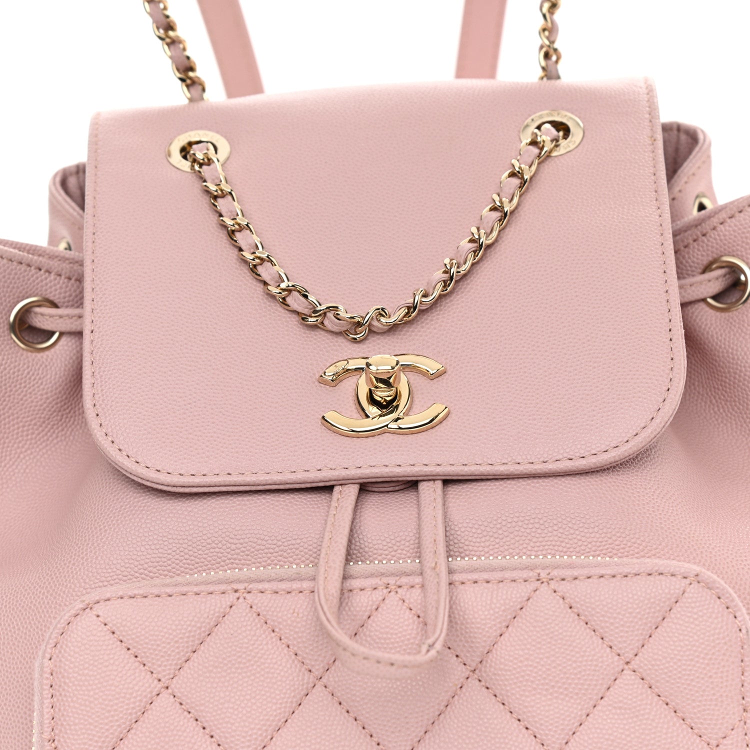 Chanel Caviar Quilted Business Affinity Backpack Pink 7 of 11