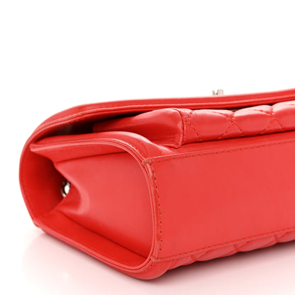 Chanel Lambskin Quilted Small Geometric Flap Red 9 of 14